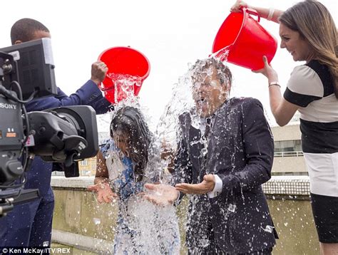 Susanna Reid And Ben Shephard Perform The Als Ice Bucket Challenge