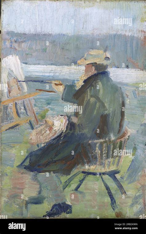 Christian Krohg At The Easel 1890 By Oda Krohg Stock Photo Alamy