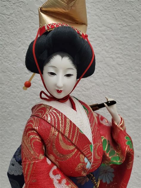Yoshitoku Doll Vintage Japanese Geisha Doll 19 Beautiful And Rare