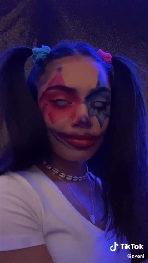 😍😍🤡 Avani On Tiktok ⬆️ Video Scary Clown Makeup Clown Makeup