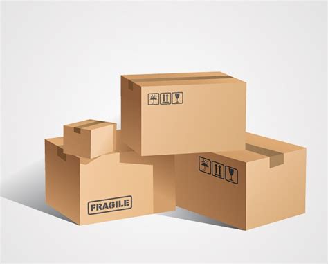 Cardboard Box Vector Set Free Free Vector Download Freeimages