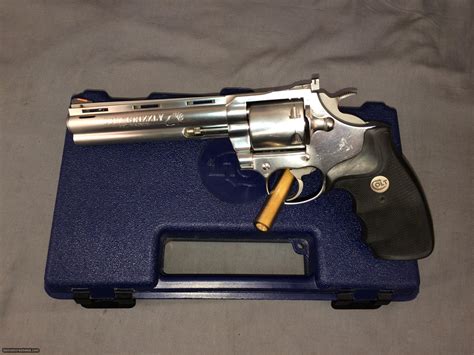 Colt Grizzly 357 Mag Da Revolver Stainless Steel In Box 357 Snake Rare