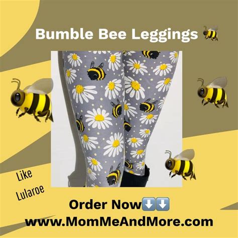 Womens Bumble Bee And Daisy Leggings Video Video Leggings Printed