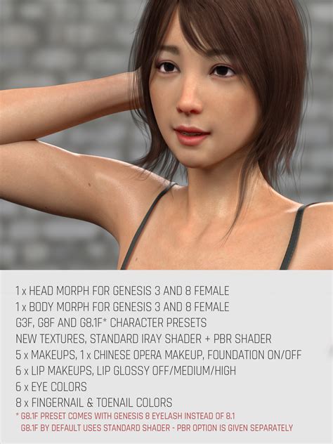 fangzi g3g8f for genesis 3 and 8 female 3d figure assets gravureboxing