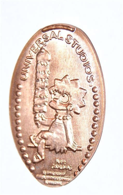 Elongated Pressed Penny The Simpsons 9 Lisa For Collectors Penny