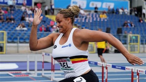 belgian shot putter boumkwo runs 100m hurdles to save team from disqualification cna