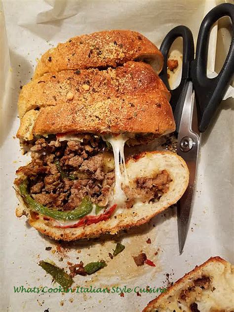 I've been trying to bake some at home but so far they. Homemade Sausage and Peppers Roll Recipe | What's Cookin ...