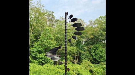 Free Shipping Delivery Wind Spinner Double Wind Sculpture Kinetic Metal
