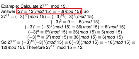 Modular Arithmetic Changing A Congruence Modulo Relation