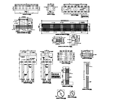 Pile Foundation Detail Section 2d View Layout File Cadbull