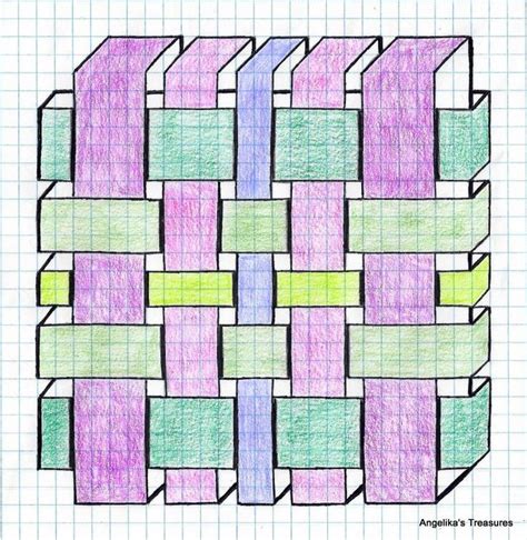 Graph Paper Art Made By Myself More Graph Paper Drawings Graph Paper