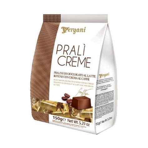 Шоколадные конфеты Vergani Prali Creme Пралине из молочного шоколада с