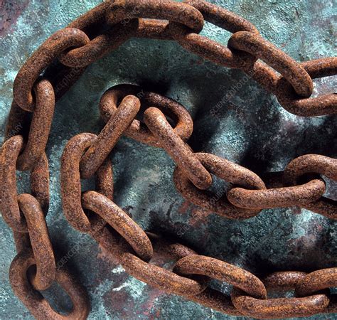 Rusty Chain Stock Image C0036485 Science Photo Library