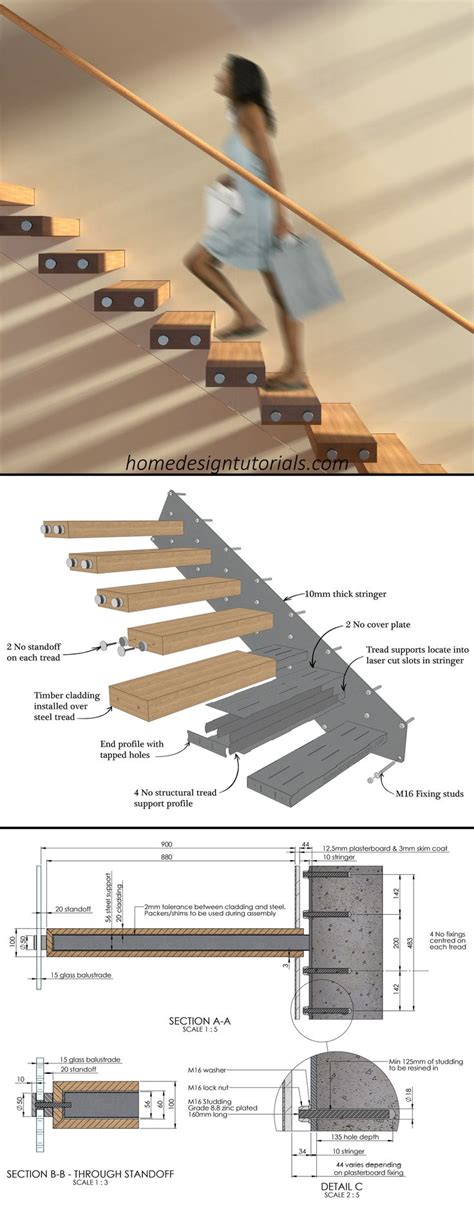Learn How To Design A Cantilevered Floating Staircase Exterior