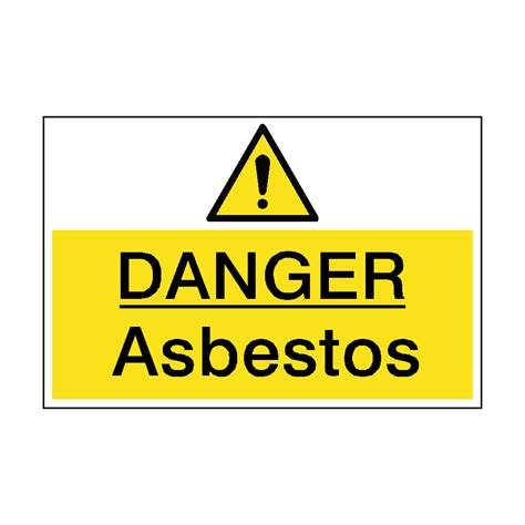 Danger Asbestos Hazard Sign Pvc Safety Signs