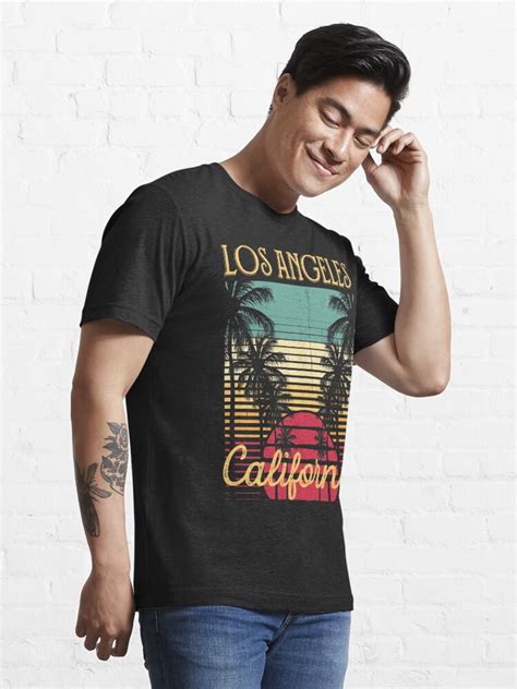 Los Angeles California Retro Vintage Palm Trees T Shirt T Shirt By