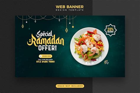 Premium Psd Ramadan Food Web Banner Template Design