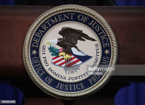 Department Of Justice Seal Imagens E Fotografias De Stock Getty Images