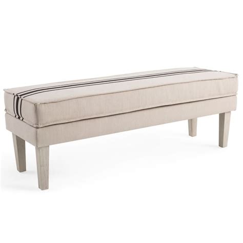 Upholstered Bench In Natural Bed Bath And Beyonds Home Collection Bee