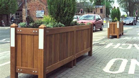 Wooden Bollards Planters And Litter Bins By Woodcraft Uk Youtube