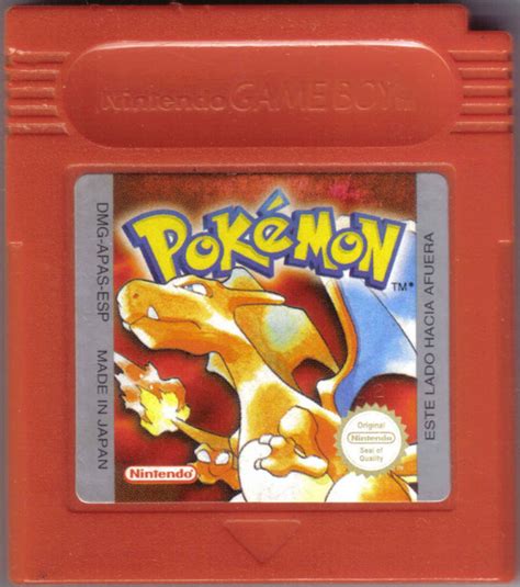 Pokémon Red Version 1998 Game Boy Box Cover Art Mobygames