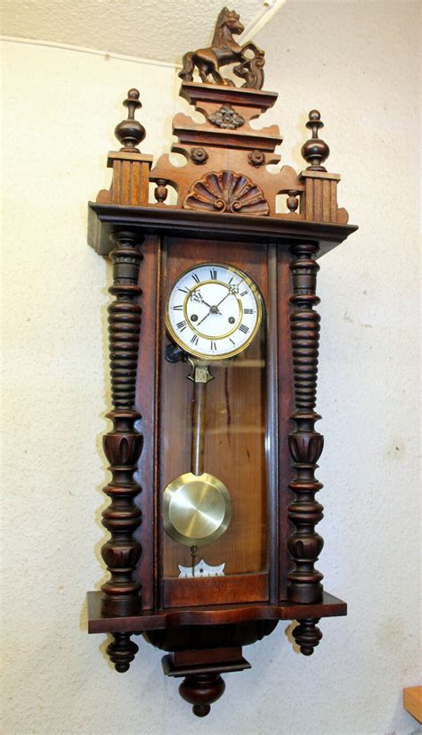Antique Wall Clock Regulator 19th Century Vienna Clock Signed Antique Price Guide Details Page