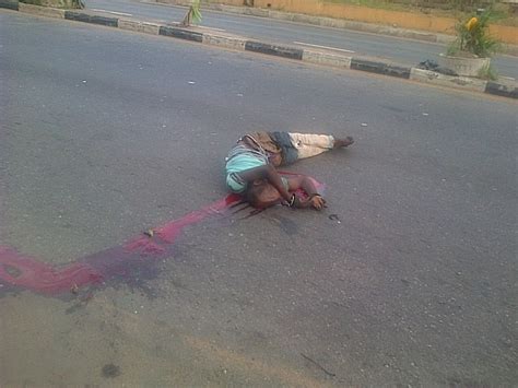 Fresh Dead Body Found On The Road In Oyo Graphic Photo