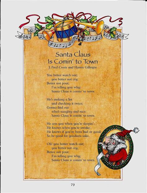 Christmas Poem Prints Santa Claus Coming To Town Christmas Etsy
