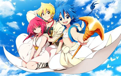 Anime Magi The Labyrinth Of Magic Morgiana Aladdin Magi Saluja Alibaba Wallpapers Hd