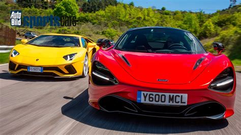 Mclaren 720s Vs Lamborghini Aventador S In Italien Erster