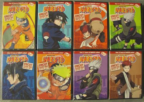 Naruto Uncut Complete All Season 1 4 Dvd Set Episodes Anime Tv Series
