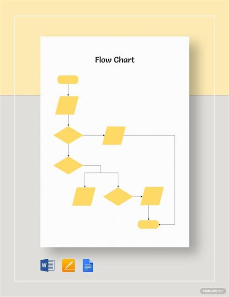 Instantly Download Blank Flow Chart Template Sample And Example In