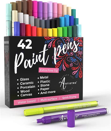 Artistro Paint Pens For Rock Painting Stone Ceramic Glass Wood
