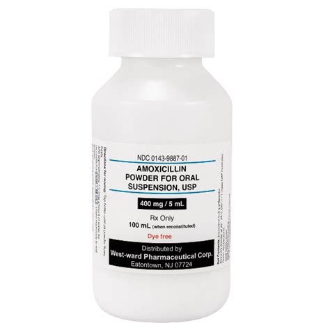 Amoxicillin Susp 400mg 5ml Df Rx Products