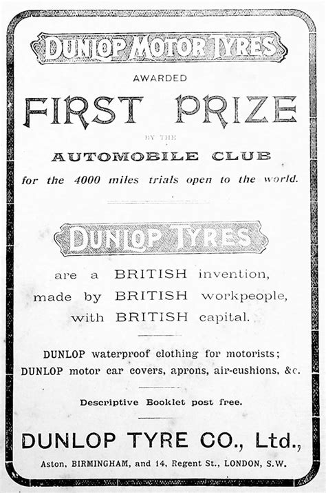 Dunlop Pneumatic Tyre Co Graces Guide