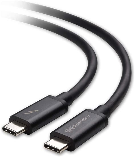 Cable Matters Certified 20 Gbps Thunderbolt 3 Cable Black 66 Feet