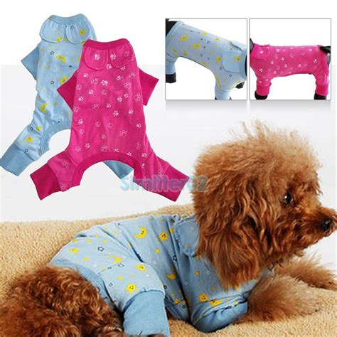 Small Pet Dog Cotton Cute Pajamas Clothes Puppy Cartoon