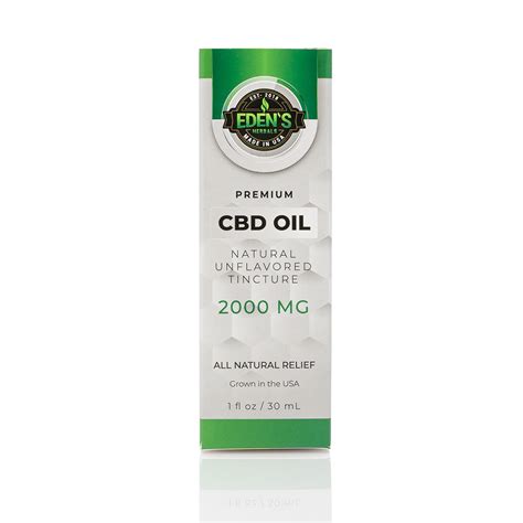 Cbd Oil Tincture 2000 Mg Edens Herbals Cbd