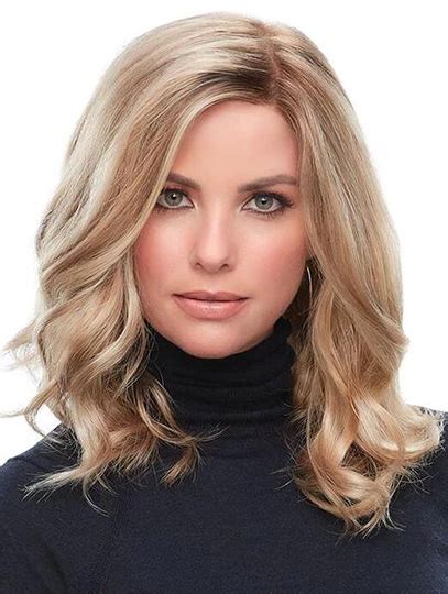 Without Bangs 14 Shoulder Length Curly Blonde Medium Wig For Women