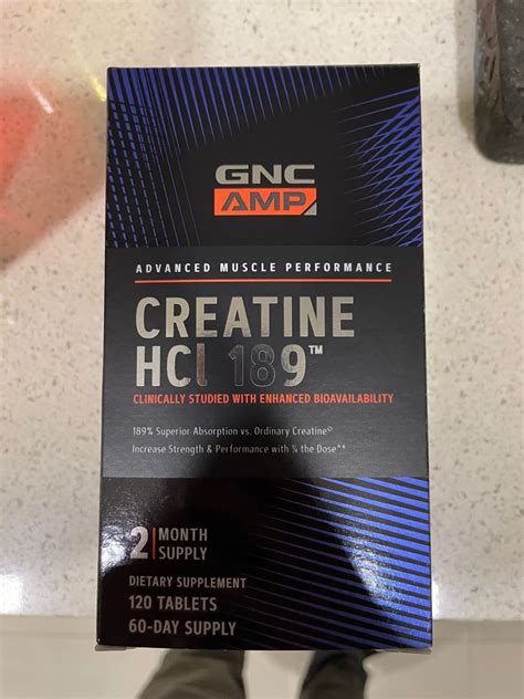 Gnc Creatine Hcl 189 Health And Nutrition Health Supplements Sports