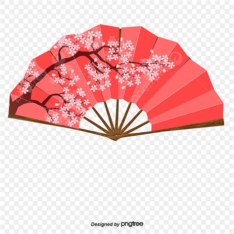 Cherry Blossom Japanese Fan Design