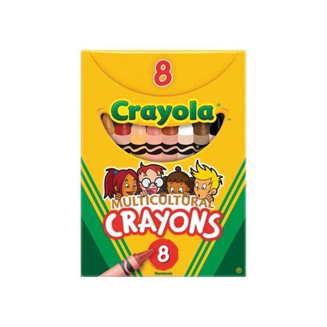 Crayons 8ct Multicultural Crayola