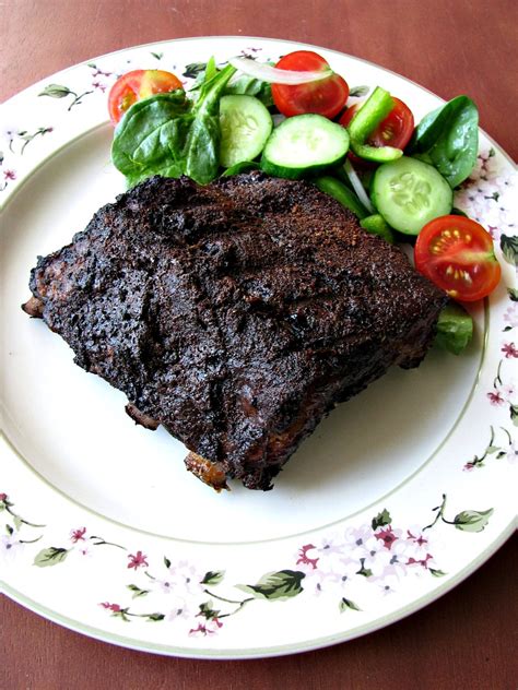 Forget the oven or the grill, this is how you make real barbecued ribs! Mocha Rubbed Grilled Pork Ribs - Rants From My Crazy Kitchen