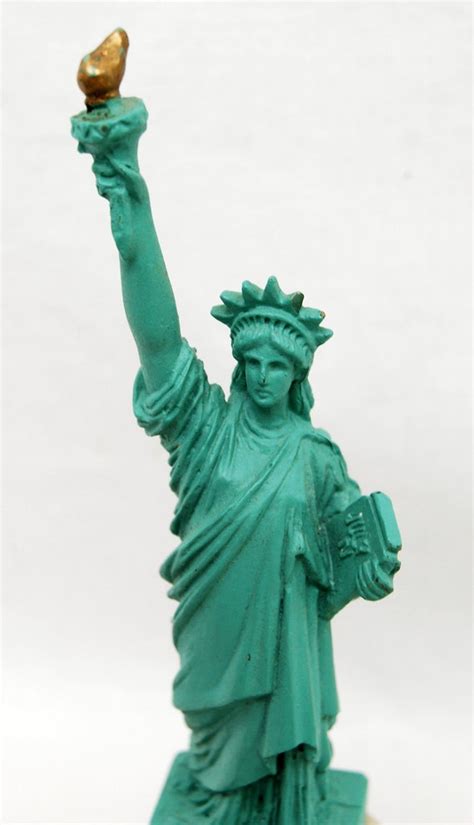 Vtg Colbar Art Mini Statue Of Liberty New York Figurine 1989 6