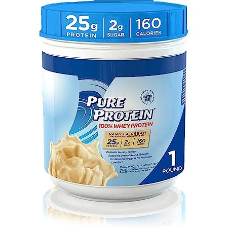 Amazon Com Pure Protein Powder Whey High Protein Low Sugar Gluten