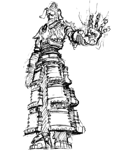 Colossus Concept Drawing Pinterest