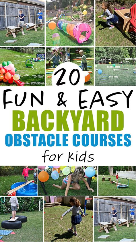 20 Amazing Backyard Obstacle Courses Happy Toddler Playtime Fun