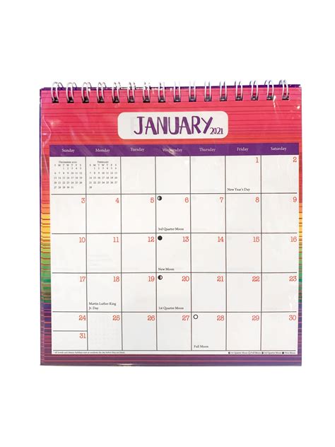 Desk Calendar For The Year 2021 Academic Desk Calendar Small Desk
