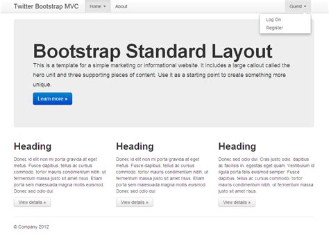 Bootstrap Basic Template Klauuuudia