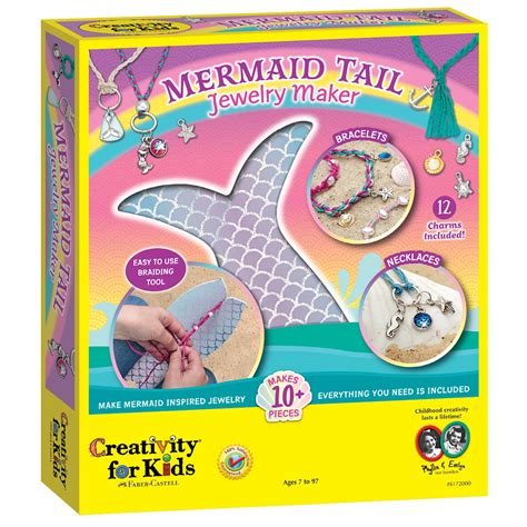 Creativity For Kids Mermaid Tail Jewelry Maker Child And Beginner